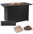 42" Outdoor Propane Fire Pit Table, Patio Rectangular Gas Fire Pit 2 in 1 Coffee Table with Firepit, 50,000 BTU, Waterproof Cover, Powder-Coated Stainless Steel with Lava Rock, CSA Certified