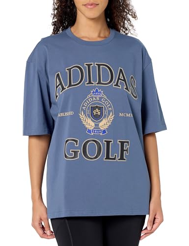Chemise de golf femme ultra respirante adidas Go-to Crest t-shirt coton souple