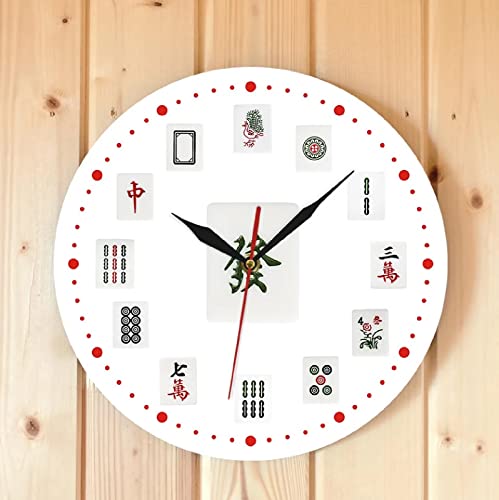 Reloj de pared silencioso de acrílico redondo 12 pulg miniatura 4
