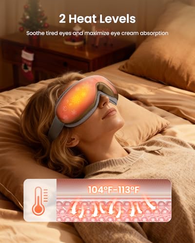 Image of RENPHO Eyeris 1 Eye Massager with Heat, Perfect Birthday Gifts for Men Women, Smart Eye Mask for Dry Eyes Relax and Eye Strain