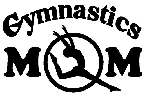 Sassy Stickers Gymnastics Mom White Decal Car Truck Bumper Window Sticker