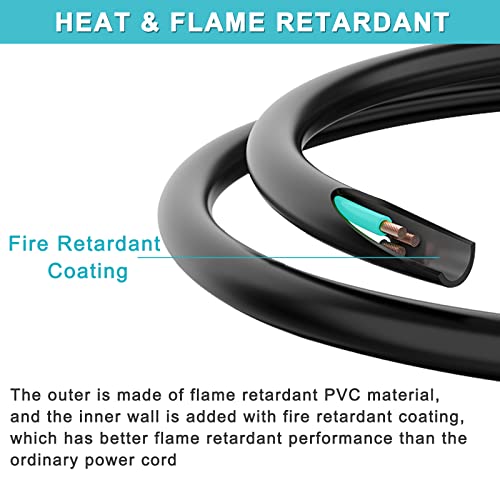 Short Flat Plug Extension Cord 1 Foot- Low Profile Angle Flat Plug Ground 1Ft Indoor Ac Extension Cord Short 3 Prong Grounded Extension Cord Sjt 16Awg Heavy Duty Flexible Power Cord (1 Pack) #TOP7