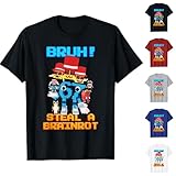 Six Seven 67 Camiseta de Meme Colorida | Divertido 6 7 Jerga de la Generación Alfa y Cerebro Italiano Viral para Niños, Adolescentes, Chicos, Chicas, Familia | Ropa Divertida de Navidad, Papá Noel