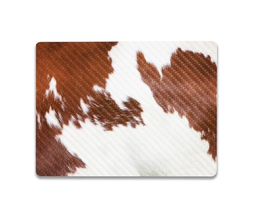 Image of MightySkins Carbon Fiber Skin Compatible with Microsoft Surface Laptop Go 3 (2023) Full Wrap Kit - Cow Hide | Protective, Durable Textured Carbon Fiber Finish | Made in The USA