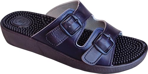 EKO FIT - Sandale de Maison Femme avec Semelle de Massage à Picots – Stimule la Circulation –...