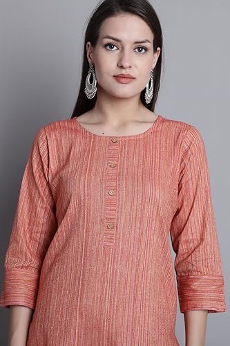 Image of Merira Women's Cotton Solid Regular Dress Shirt