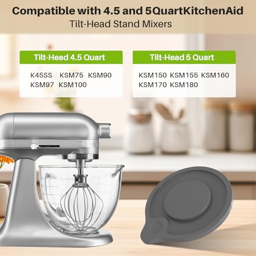 Tazón de vidrio para mezclar 5QT compatible con KitchenAid miniatura 5