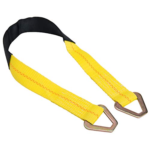 Keeper - 2” X 36” Premium Axle Tie Down Strap With D Rings - 3,333 Lbs. Working Load Limit #TOP1