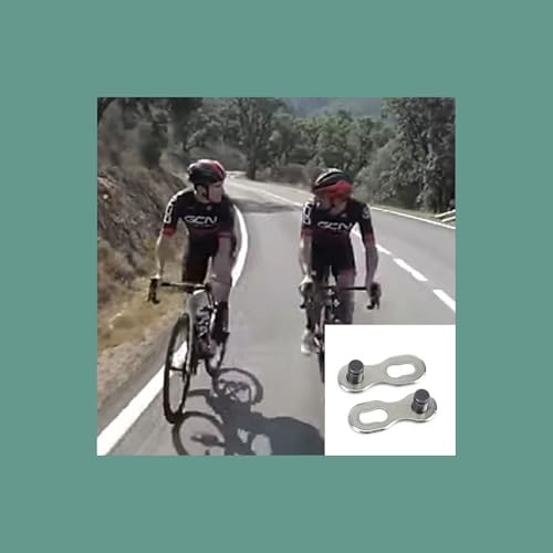 Bicycle Chain Master Link Reusable Bike Chain Connecting Link, for 10 Speed, Road Bicycle and Mountain Bike, Metal Bike Master Link, Bicycle Chain Missing Link Connector, 5 Set Pack Silver