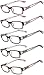 Owl Readers 5 Pack Reading Glasses Ladies Spring Hinge lens +3.5