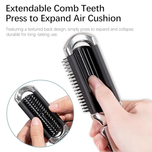Cepillo de cabello de viaje con espejo plegable compacto miniatura 5