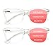 SIGVAN Progressive Multifocal Computer Glasses Women Men Blue Light Blocking Reading Glasses Spring Hinge Readers (2 Transparent, 1.5)