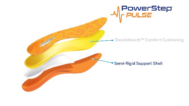 Plantillas ortopédicas PowerStep Pulse Thin para soporte de arco miniatura 7