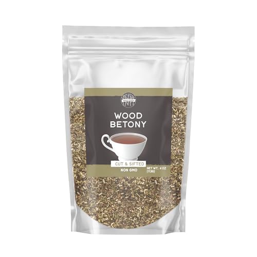 Birch & Meadow 4 oz of Wood Betony Cut & Sifted Non GMO