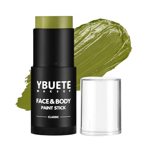 YBUETE Ogre Green Oil Based Face Body Paint Stick, Non-toxic