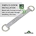 Peakworks Temporary Roof Anchor Bracket - Stainless Steel Safety Roof Top Anchor Bracket for Roofing Work - Industrial, Construction, Roofing Fall Protection - ANSI & OSHA Compliant
