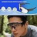 PUSOKEI 1080P Camera Glasses, Hands Free Video Recording Glasses with Electronic Stabilization & WiFi App Transfer for Cycling, Sports and Outdoor Activities