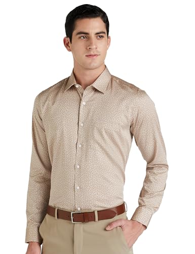 Image of Van Heusen Formal Printed Shirt for Men| Premium Cotton| Full Sleeves| Slim Fit |Breathable Fabric