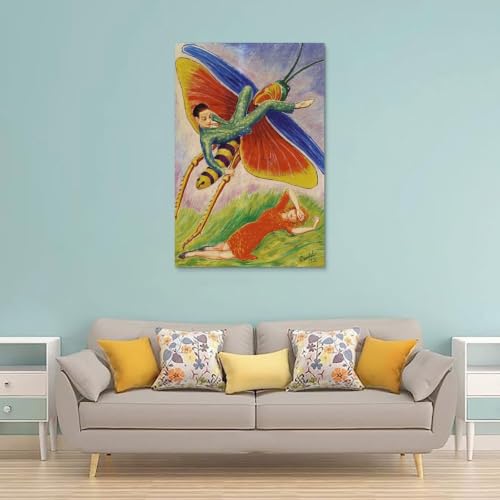 Nils Von Dardel Gräshoppan de décoration murale classique