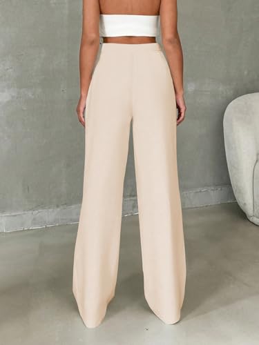 Image of Toochki Trousers for Woman Pants Women's Formal Office Korean | Black Track Pant | Straight | Cotton Spandex Stretchable Trouser | High-Waisted Bottom Wear