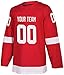 Custom Red Hockey Jerseys for Men Women Youth Personalized Printed or Sewing Team Name Number Fans Gift (1_All White)