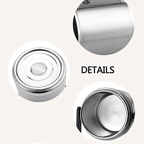 Lonchera térmica de 3 niveles, a prueba de fugas, sin BPA, acero inoxidable, mantiene la comida caliente durante 6 horas, ideal para comidas calientes sobre la marcha