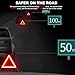 MTRPS Reflective Warning Triangle, Foldable Emergency Warning Frame Triangle with Storage Case, Roadside Hazard Sign Safety Reflector for Auto Breakdown, Car Accessories
