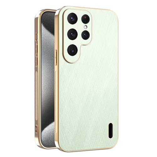 Étui Samsung Galaxy S26 Ultra mince en cuir vert pour éviter les rayures de l'appareil photo