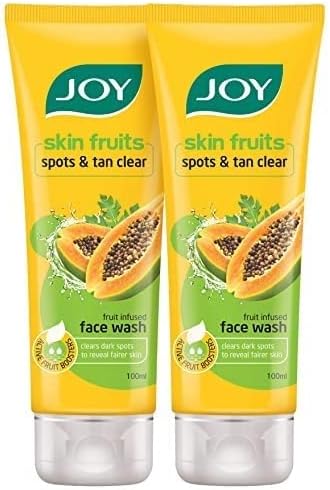 Joy Skin Fruits Spots & Tan Clear Face Wash- (100ml X 2)
