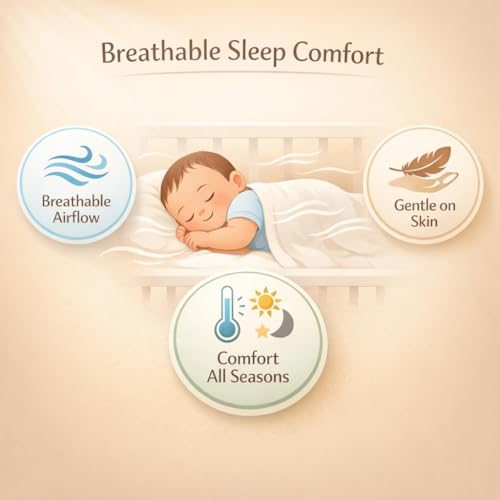 Image of 100% Cotton 6-Layer Muslin Baby Blanket | Super Soft, Breathable & All Seasons Multipurpose Blanket for Babies (Caraousel - Camel)