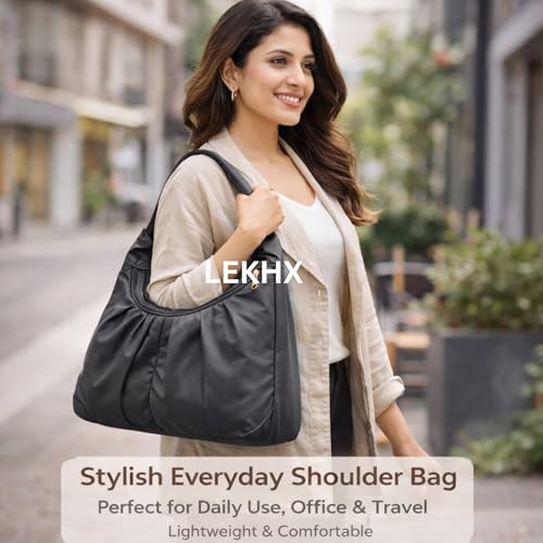 Image of LX LEKHX Women's Tote Bags - Stylish Handbags for Office, College & Party Use | Spacious & Trendy Shoulder Bag for Work, Casual & Evening | Durable, Lightweight & Fashionable Tote for Women