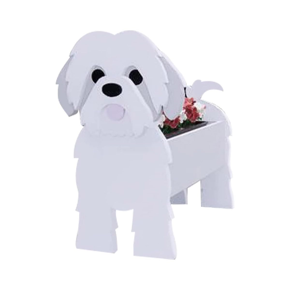 Cute Dog Planter Pot, Detachable PVC Animal Flower Pots for Succulents