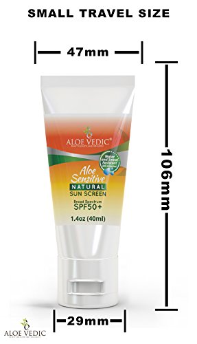 Aloevedic-Crema solare Aloe Vera SPF 50+ per pelli...