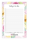 bloom daily planners Undated Daily to-Do List Pad - Tear Off Planning Sheets - 6