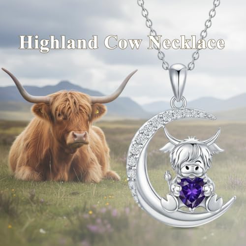 Image of PROESS Animal Birthstone Necklace 925 Sterling Silver Otter /Axolotl /Hippo /Elephant /Dachshund /Monkey /Red Panda Pendant Necklace Animal Birthstone Jewelry Gifts for Women