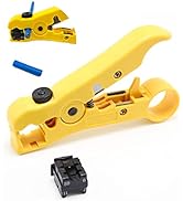 GROWORD Universal Wire Stripping and Cutting Tool for Flat or Round UTP, FTP, STP, Cat5e, Cat6, C...