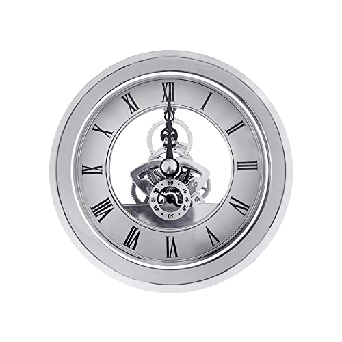 Deewish Clock Inserts, Transparent Skeleton Clock Inserts, Recessed Quartz Clockwork Table Clock, Clock Repair Or Diy #TOP4