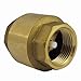 Produktbild 1 1/4 Zoll Messing Rückschlagventil Klappe Rückflussverhinderer gerade Innengewinde Wasser als Messing Kupplung für Brunnenleitung, Gartenwasser, Pumpe