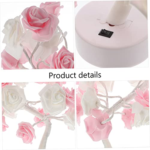 Lampe led rose décorative pour bureau et chambre maison - 5