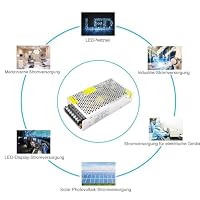 inShareplus 12V Netzteil 15A 180W, DC Universal Geregeltes Schaltnetzteil, Trafo 230V auf 12V LED-Treiber, Transformator, Adapter für LED-Streifenlicht, 3D-Drucker, Radio, Computerprojekt – Ansicht 7