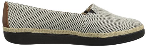 Trotters Women's Accent Ballet Flat, Black Linen, 8.5 Wide #TOP5