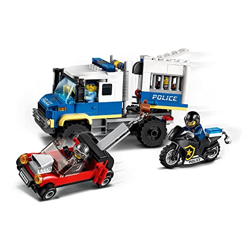 Image of LEGO City Police Car 60312 Building Kit+60276 City Police Prisoner Transport Tow Truck Toy-(Set of 2Toys)