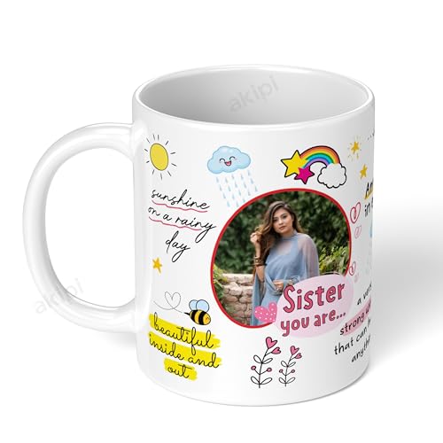 Image of Sister You are Special Personalized Mug with Photo for Your Amazing Sister ARM733 11oz Ceramic Coffee /Tea Cup - Gift for Raksha Bandhan, Birthdays, or Any Occasion