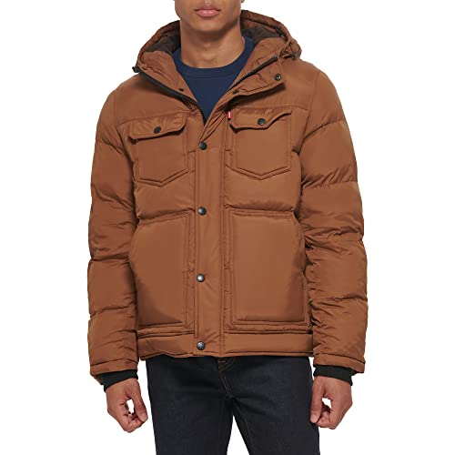Image of Levi's Men's Performance Hooded Puffer Trucker Jacket (Regular & Big & Tall Sizes)