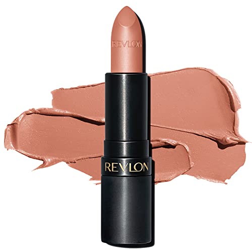 REVLON Super Lustrous The Luscious Mattes, Barra de Labios con Textura Cremosa para unos Labios más Suaves y Voluminosos, Fórmula Hidratante con Vitamina E, Tono 001 If I Want To 4,2g