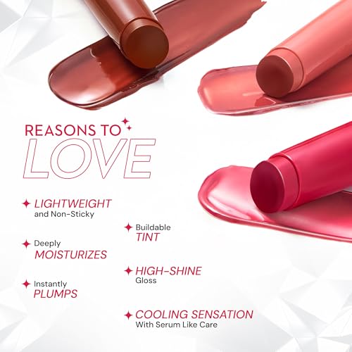 Image of SUGAR Cosmetics Glide Peptide Plumping Gloss Stick with Collagen & Ceramides | Instantly Pumps | 2.7g - 04 Salmon Splash