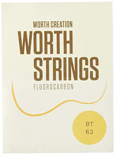 Worth Strings, ukelelen-snaren, bruin fluoro-carbon, voor teor-ukelele, medium (0.0224-0.0260-0.0291-0.0244)