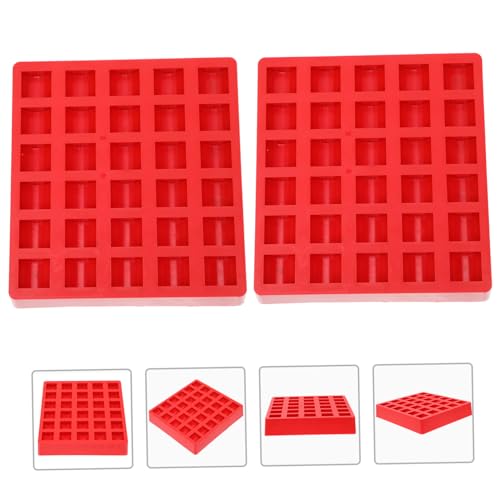 Set de cajas para monedas Veemoon ABS color rojo miniatura 7