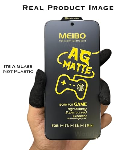 Image of WonRia Pack 1- Matte Screen Guard Protector for Vivo X200 FE 5G Matte Tempered Glass Edge to Edge [Anti-FingerPrint | Anti-Glare | Shinning Border] - (Made of Glass)