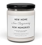 WITH MEMORIES-New Home Candle – New Home, New Beginning, New Memories | Housewarming Gift for Homeowners, New Apartment, Moving Celebration